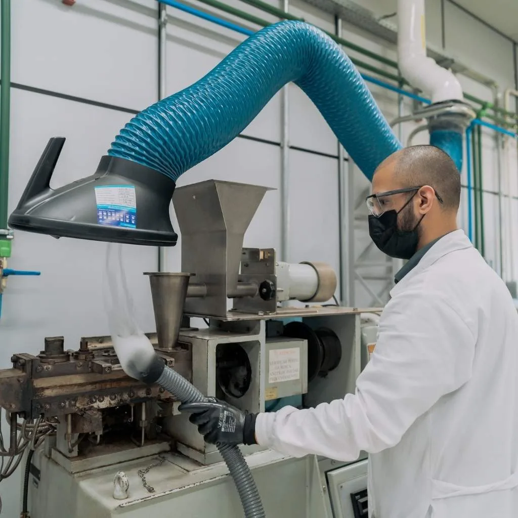 Ensaio de Sistema de Exaustão Local LEV